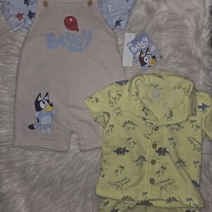 Bluey Baby Romper and Shirt Set
